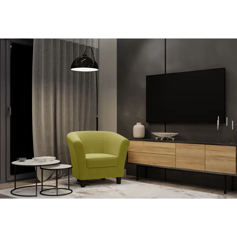 Кресло полиэстер Seasons Марсель CAMARO06 желтое 85x73x77 см STLM-2091968 - Вид №3