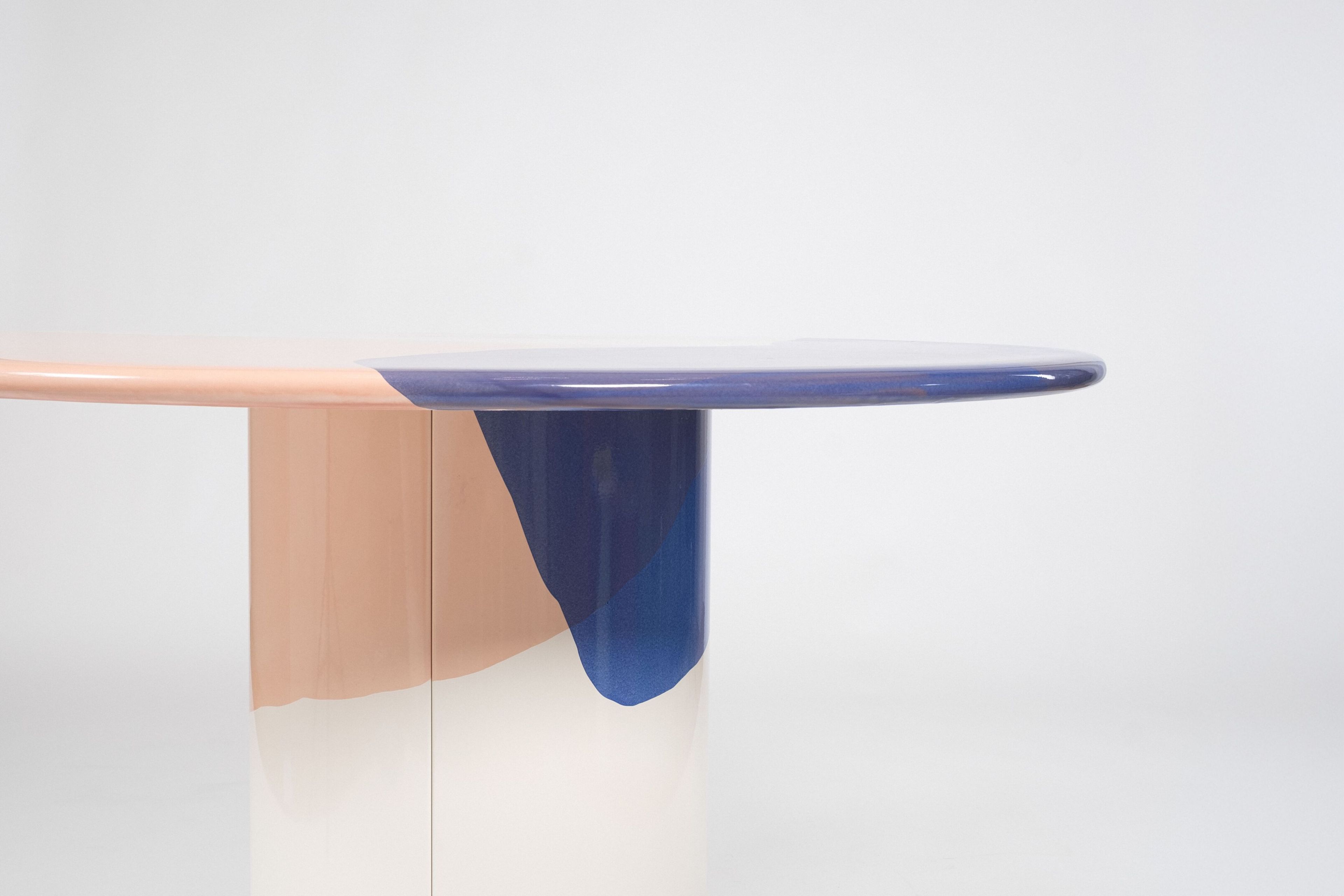 Круглый обеденный стол из эмалированной стали Patrick Jouin Edition Drop ARCH-00094162 - Вид №5