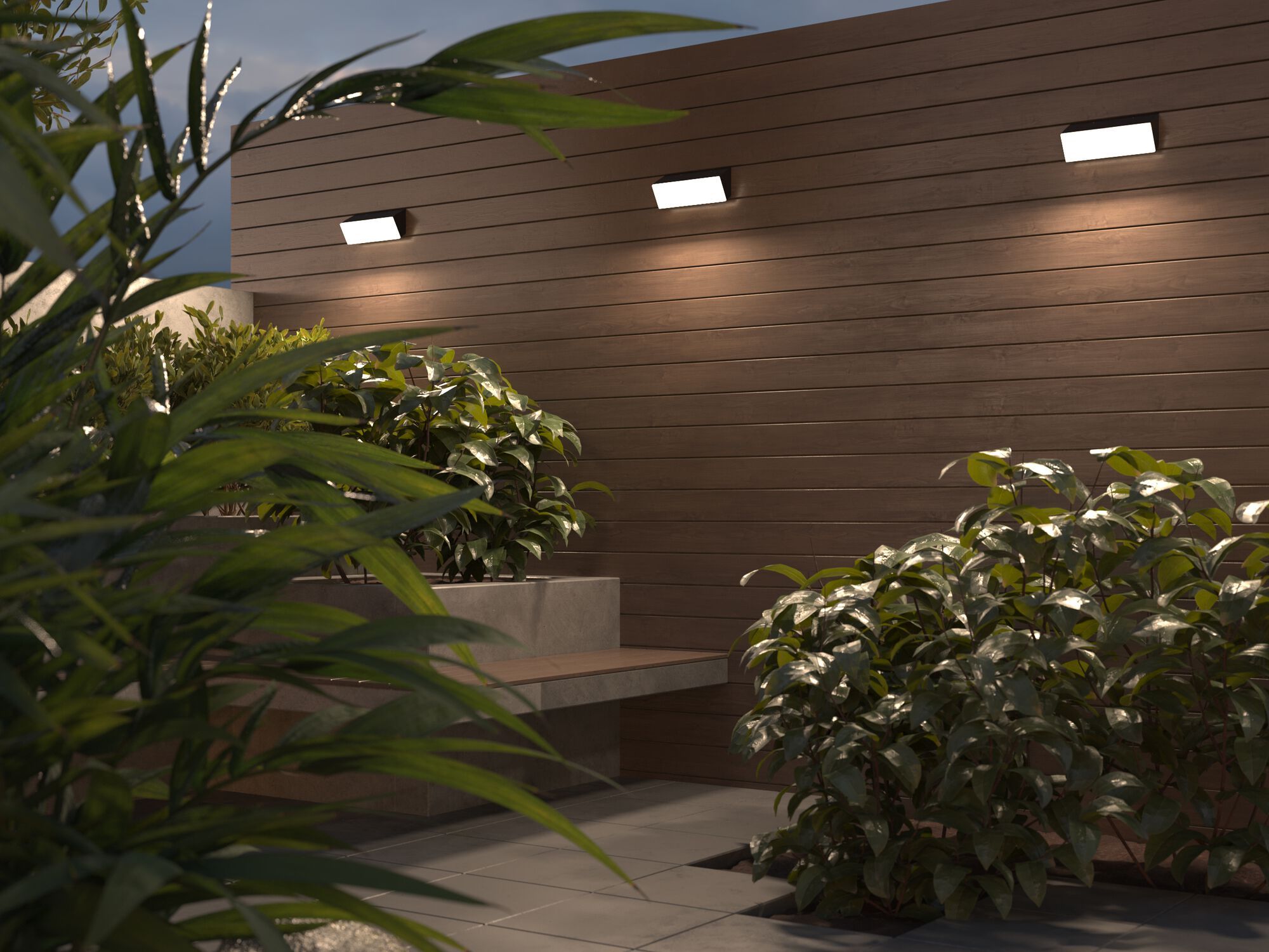 Алюминиевый и ПВХ светодиодный уличный настенный светильник Maytoni Кирпич ARCH-00003284 - Вид №3