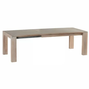 Обеденный стол раздвижной деревянный 180-258 см отбеленный дуб Manufactura VAVI MANUFACTURA 132595 Беленый дуб;бежевый