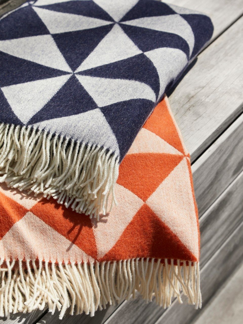 Шерстяной плед с графическим рисунком VERPAN ARCH-00082404 - Вид №4