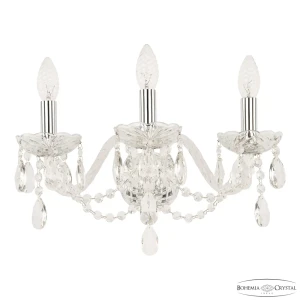 91920264 Настенный светильник Bohemia ivele crystal 83924 цвет никель STLM-1531511
