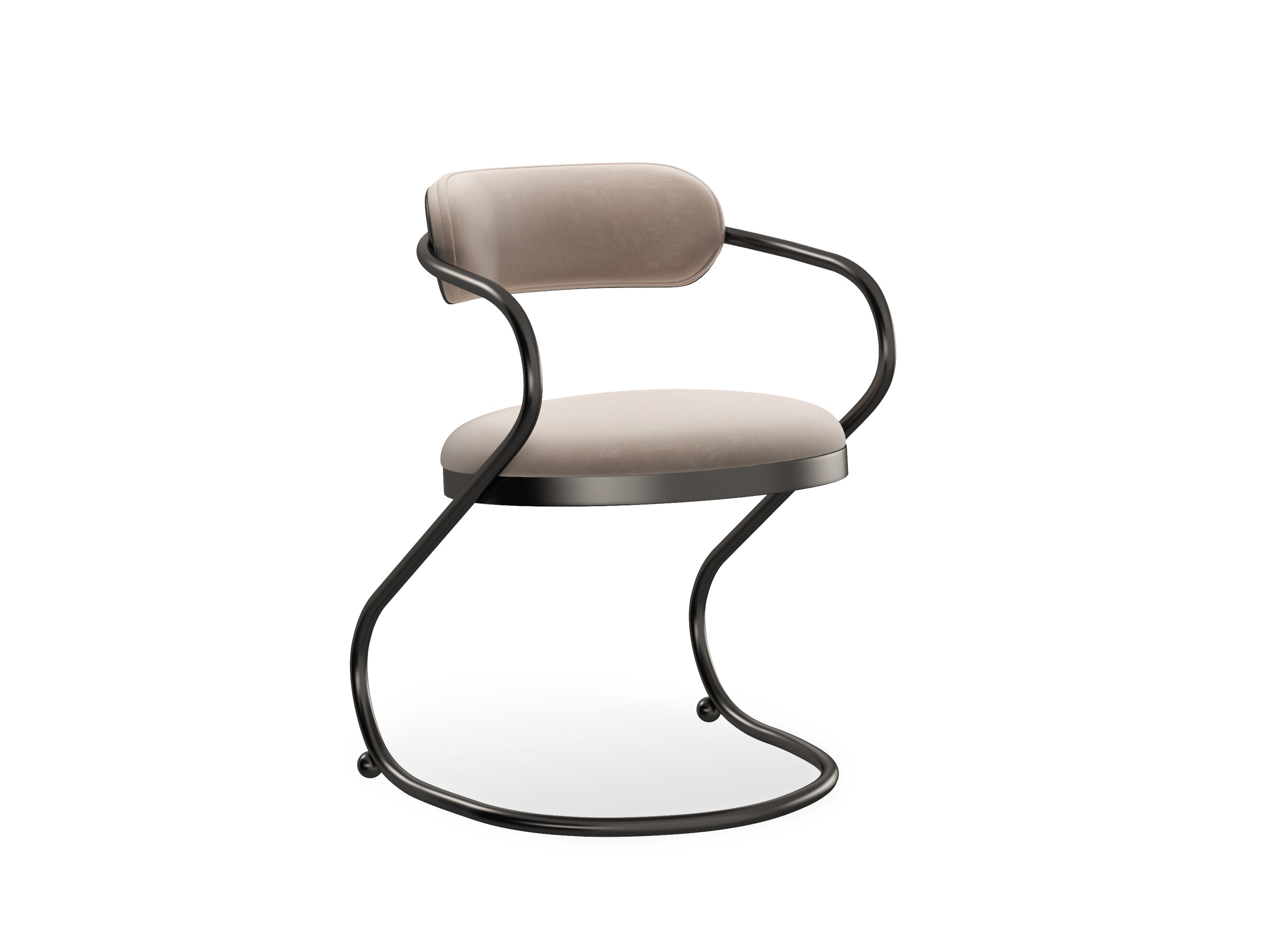 Металлический мягкий стул с открытой спинкой Caracole RETROSPECT ARCH-00103766 - Вид №14