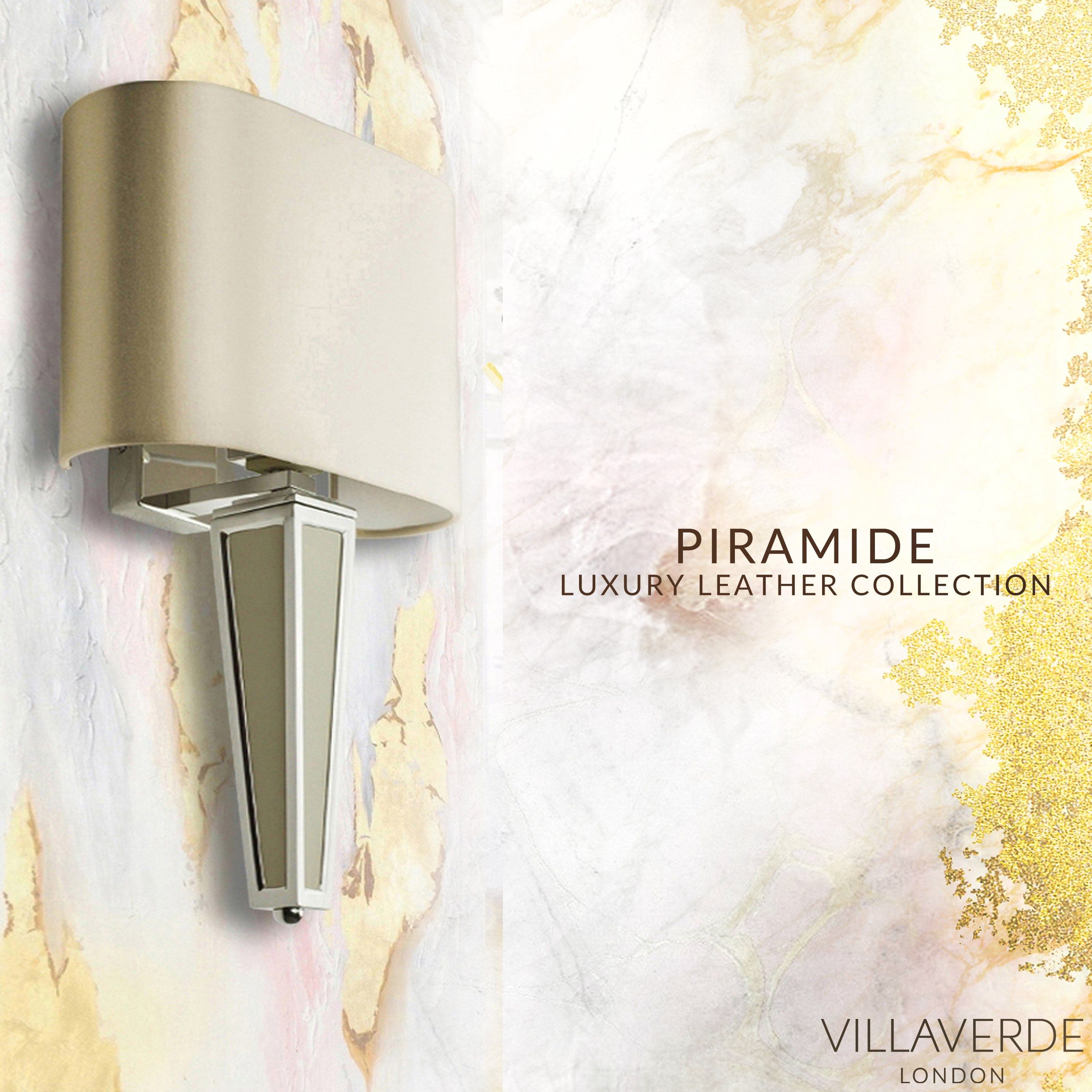 Настенный светильник из металла и кожи Abrissi Piramide ARCH-00097927 - Вид №3