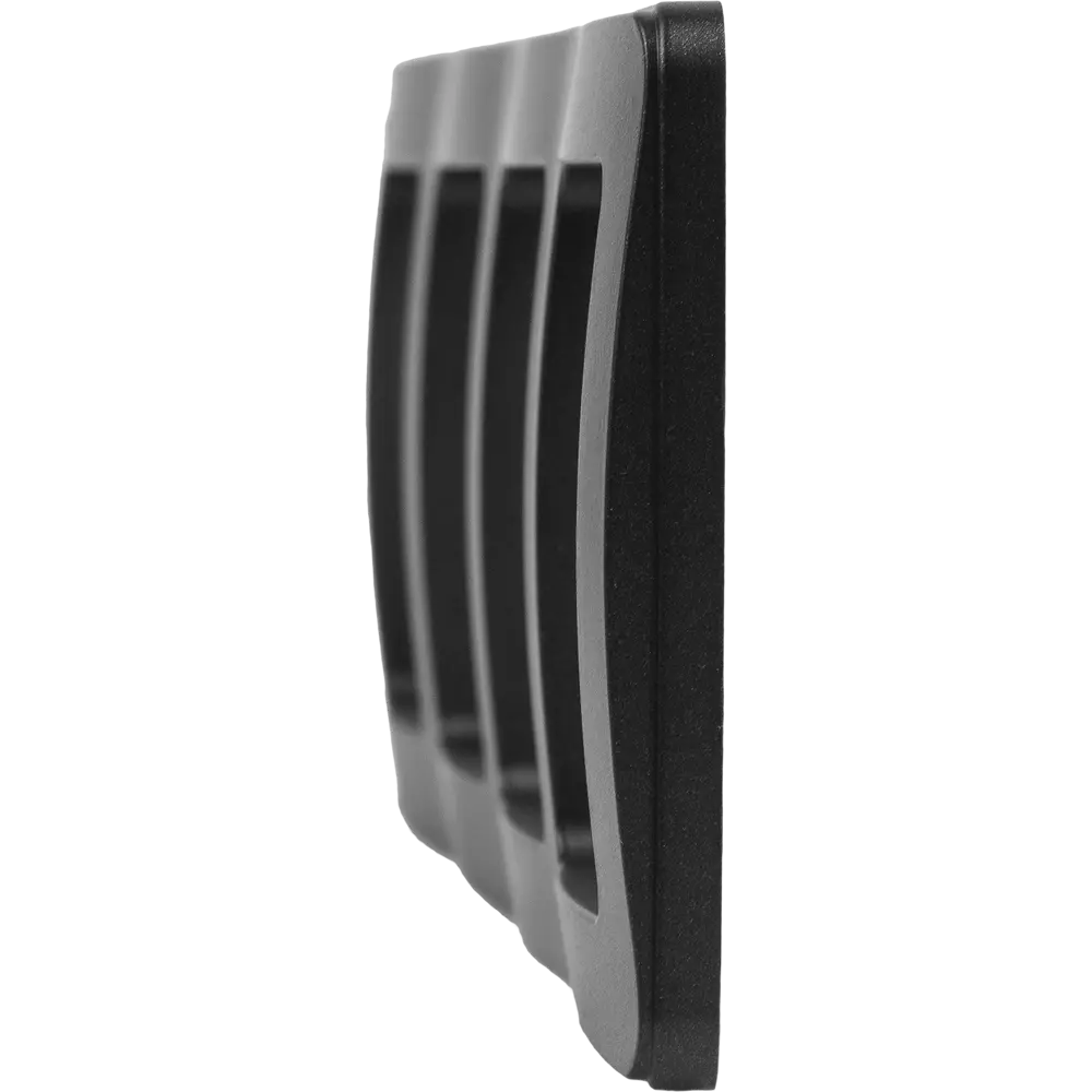 Рамка для розеток и выключателей Hegel Мастер 4 поста цвет черный STLM-2110741 - Вид №2