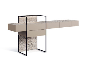 Письменный стол из керамогранита с ящиками