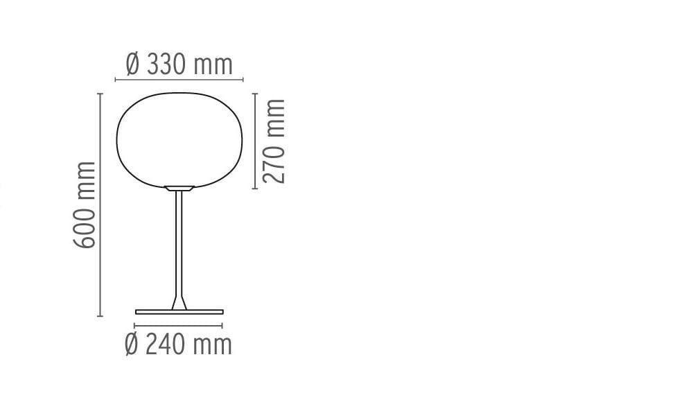 Стеклянная настольная лампа с диммером In Stock Flos ARCH-00034373 - Вид №5