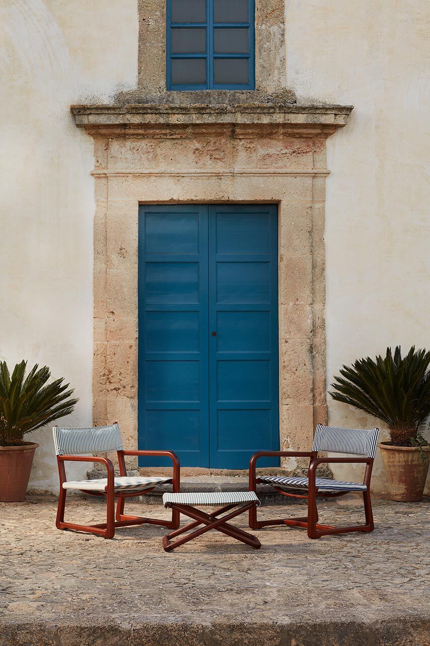 Садовое кресло из красного дерева и ткани с подлокотниками Exteta Loro Piana Interiors, The Delight Chairs by Exteta ARCH-00038048 - Вид №19