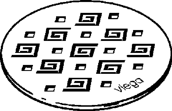 Канализационная арматура  Решетки  Круглый VIEGA 586 423 Модель 4962.1 Santreyd  - Вид №1