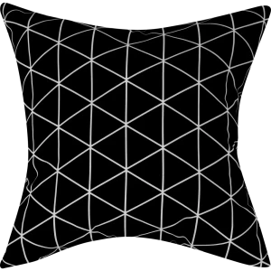Подушка «Треугольники», 40х40 см, цвет коричневый