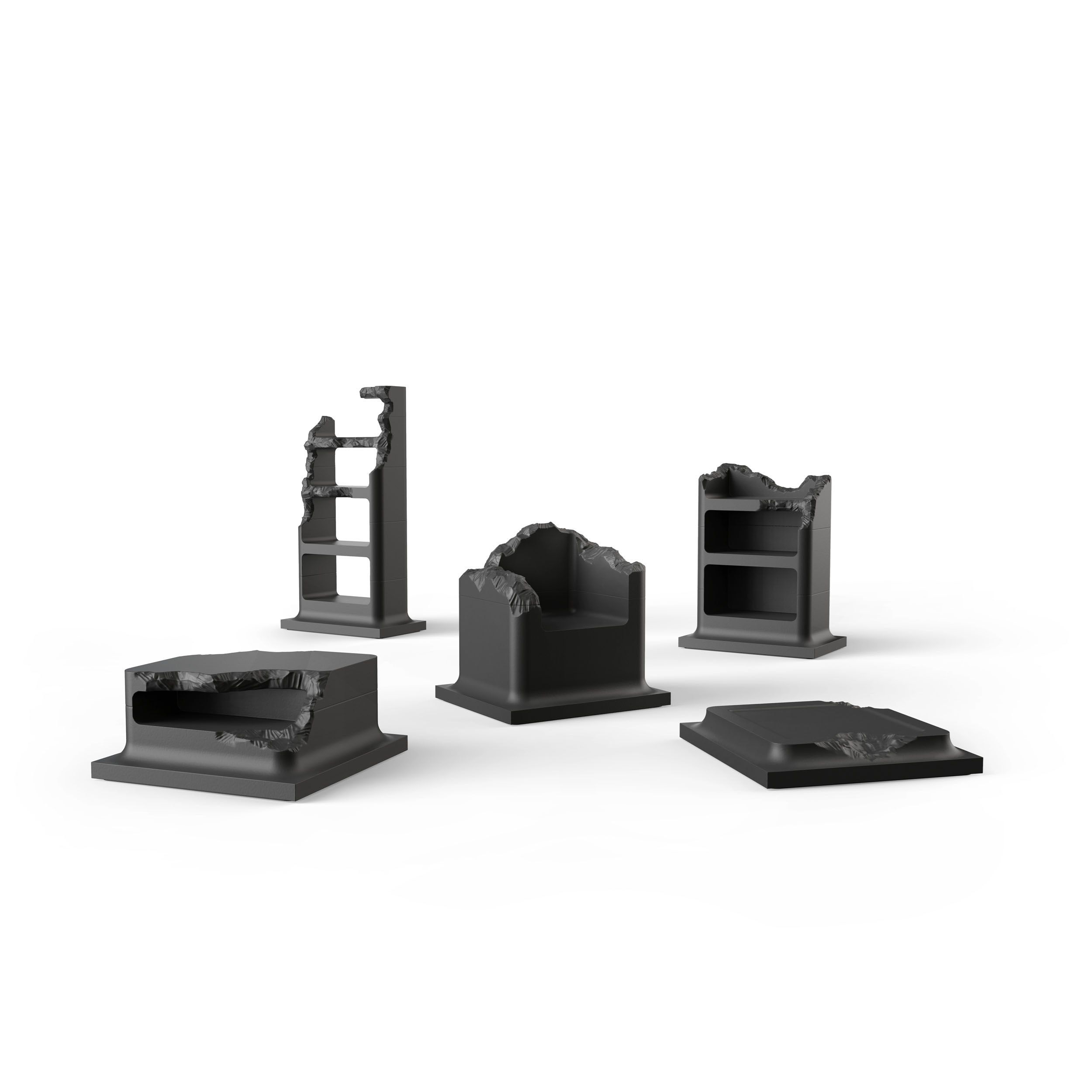 Низкий журнальный столик из пенополиуретана Gufram The sculpted series ARCH-00032123 - Вид №2