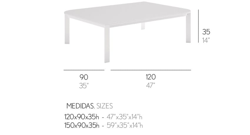 Прямоугольный фарфоровый журнальный столик GANDIABLASCO ARCH-00106342 - Вид №6