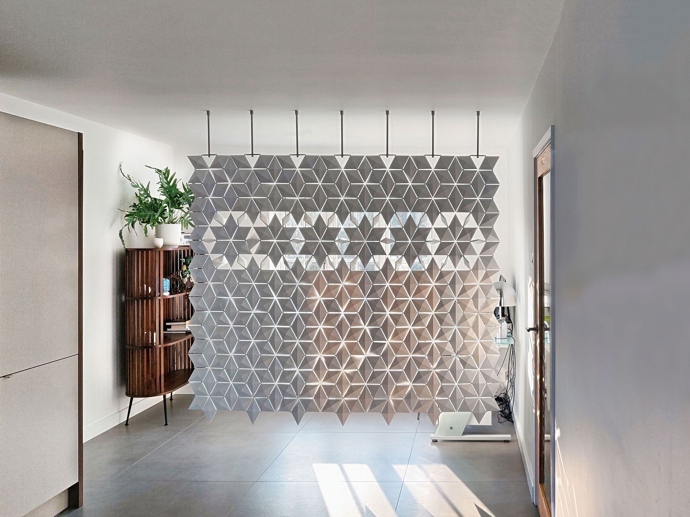 Подвесная перегородка bloomming FACET 238x187cm bianco ARCH-00036013