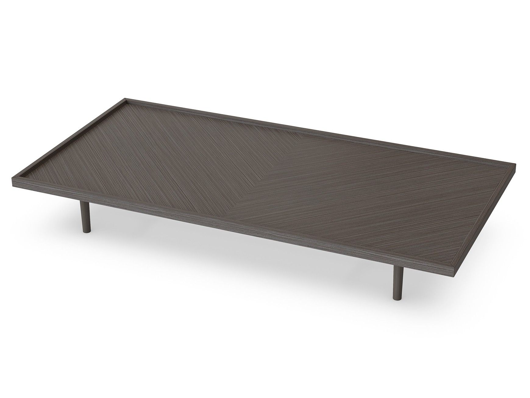 Деревянный шпон прямоугольный низкий журнальный столик Sicis пэчворк ARCH-00092399