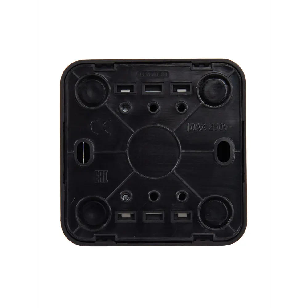 Выключатель LEXMAN First накладной одноклавишный черный матовый 88780874 First 1 STLM-1532042 - Вид №3