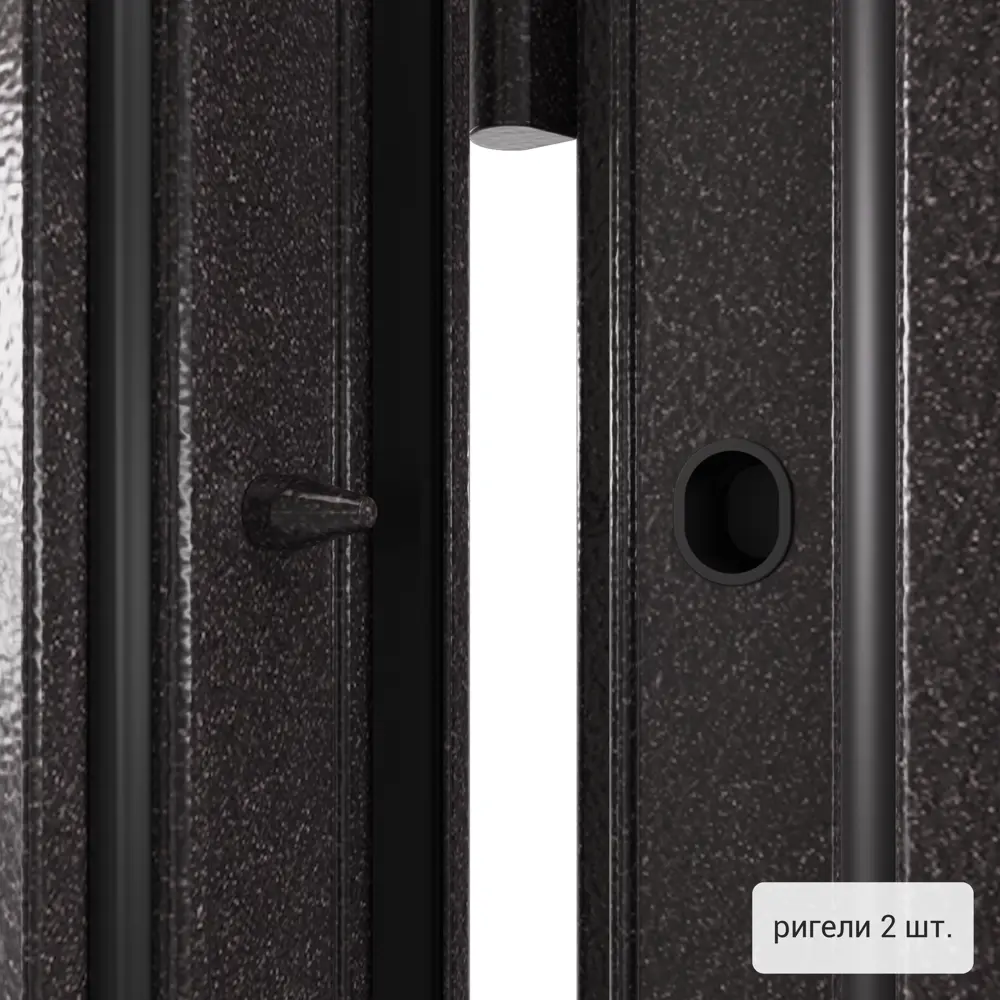 Дверь входная металлическая Денвер 950x2050 мм левая. цвет коричневый TOREX STLM-2200070 - Вид №6