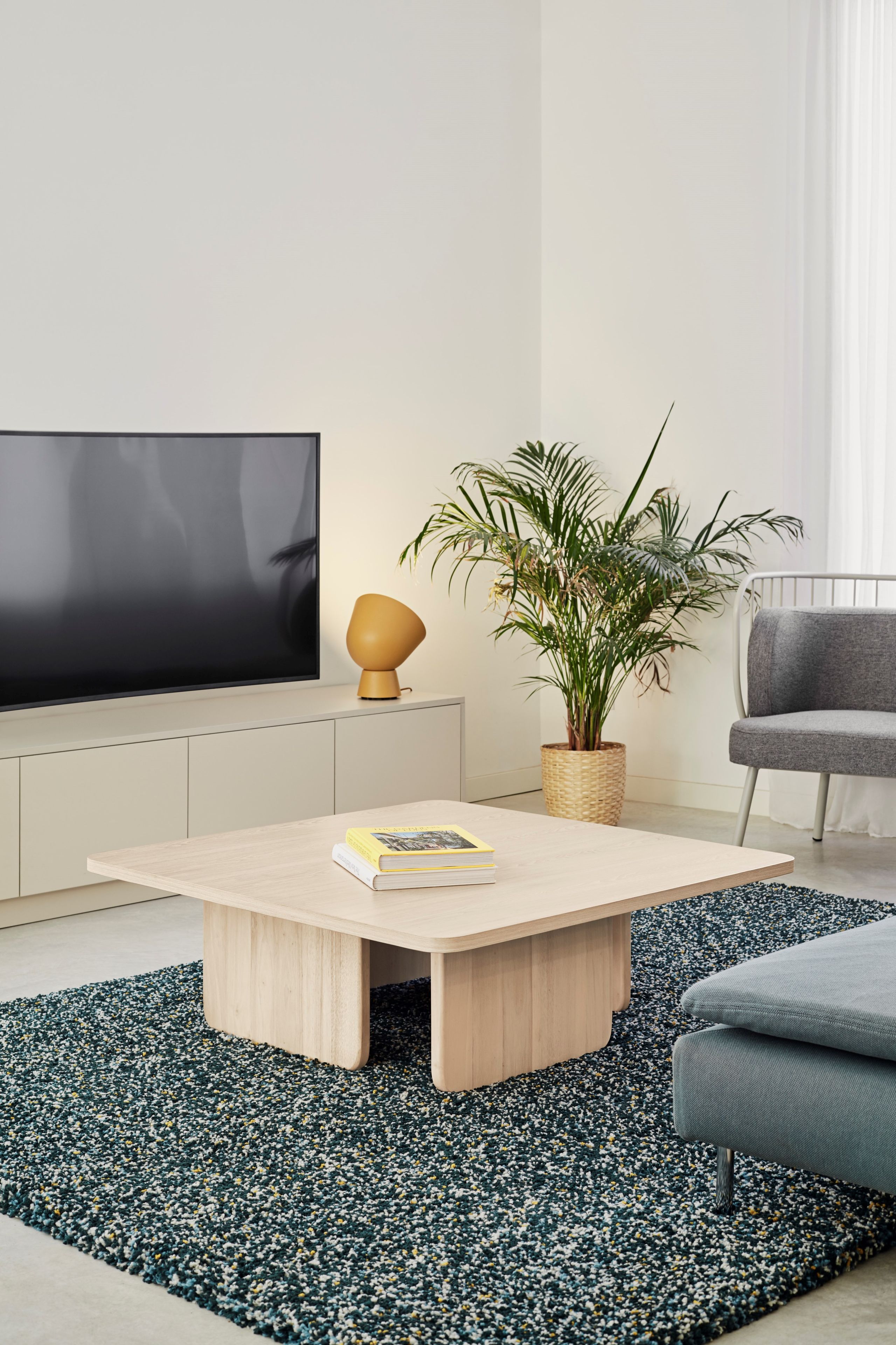 Низкий квадратный журнальный столик из ясеня TEULAT Arq ARCH-00140789 - Вид №11