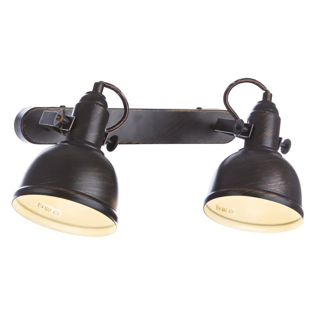 Спот Martin 2xE14x40 Вт, металл, цвет коричневый Arte Lamp STLM-2191007 - Вид №2