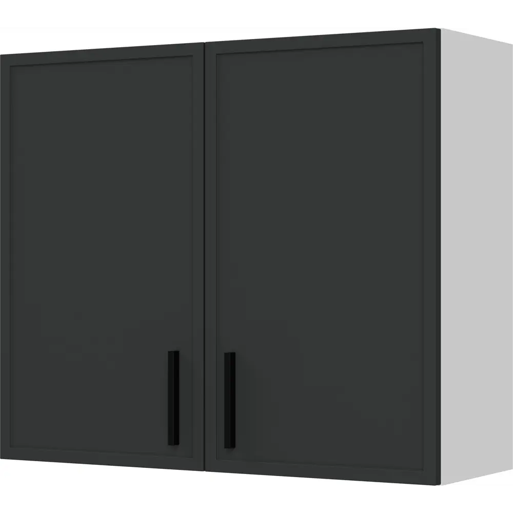 Навесной шкаф Hepo 80x67.6x29 см KONSENSA ЛДСП цвет серый Неро STLM-2002552 - Вид №1