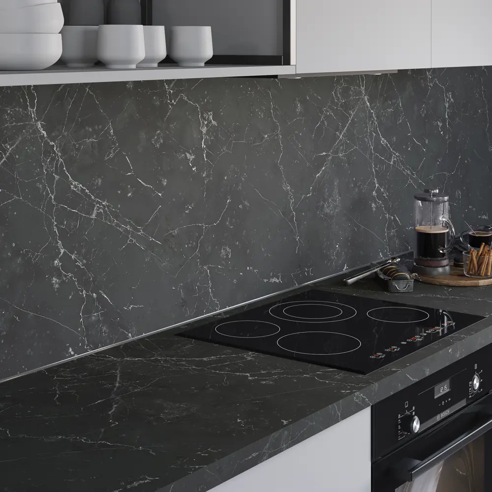 Стеновая панель SLOTEX Кемь 240x60 см черный матовый МДФ 89433674 STLM-1570756 - Вид №5