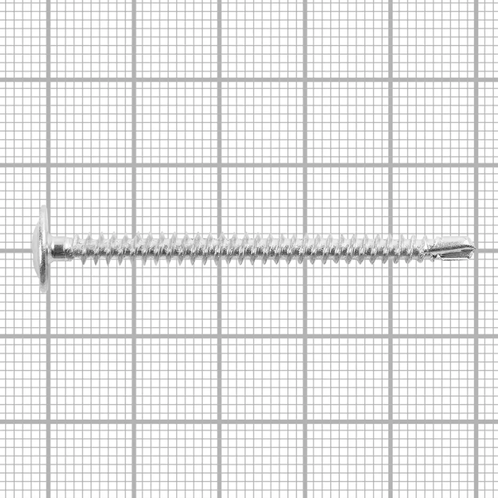 Саморезы для металла с пресс-шайбой оцинкованные сверлоконечные 4.2x50, 6 шт. 82623360 STLM-2097245 Santreyd  - Вид №3
