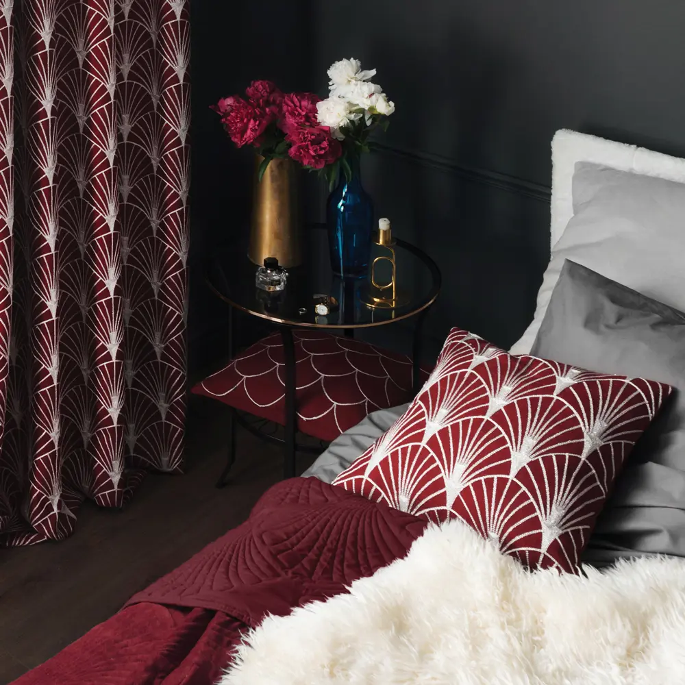 Подушка Great Gatsby Веера 40х40 см цвет красный WESS STLM-2196879 - Вид №6