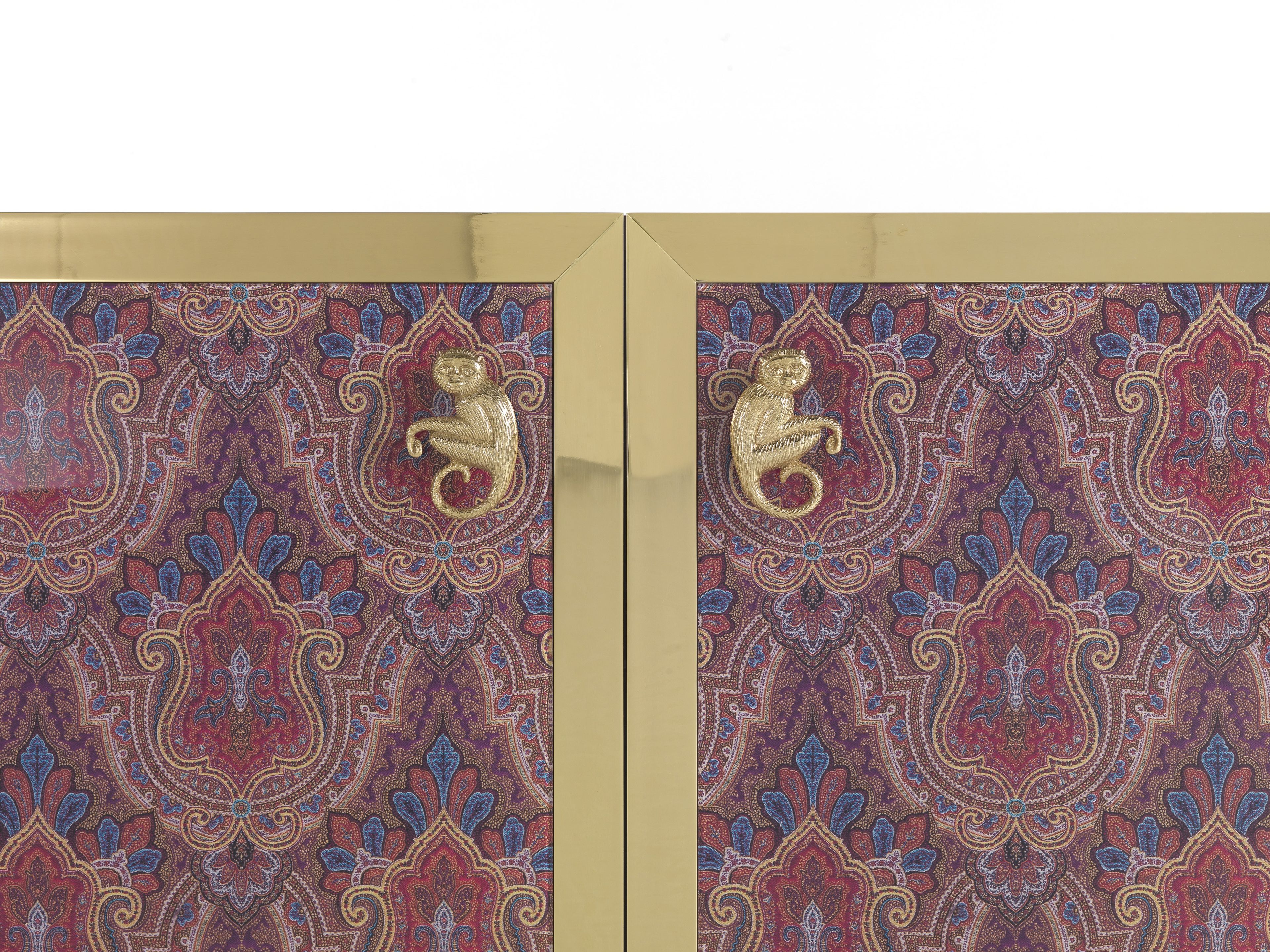 Шкаф из латуни и стекла с распашными дверями ETRO Home Interiors Janis ARCH-00056239 - Вид №1