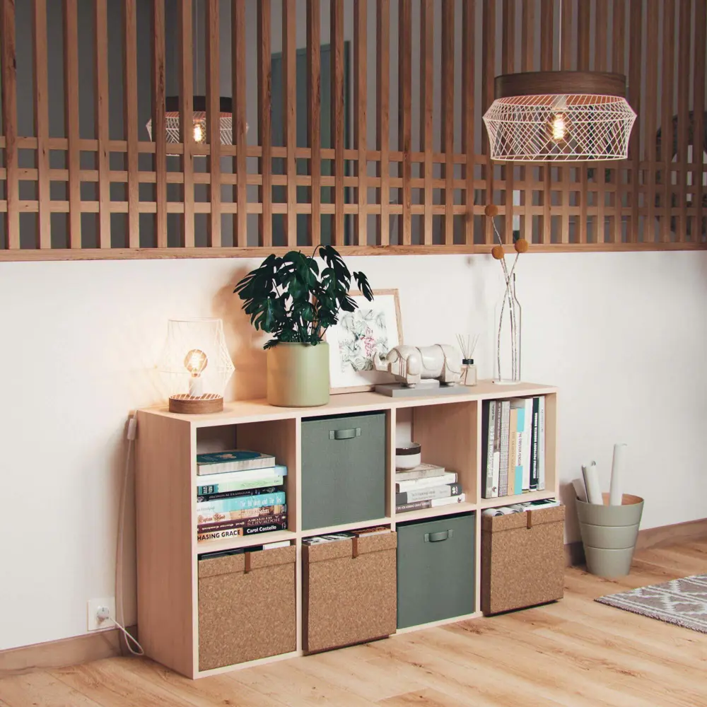 Короб Spaceo KUB L 31x31x31 см 30 л пробковый STLM-2151702 - Вид №6