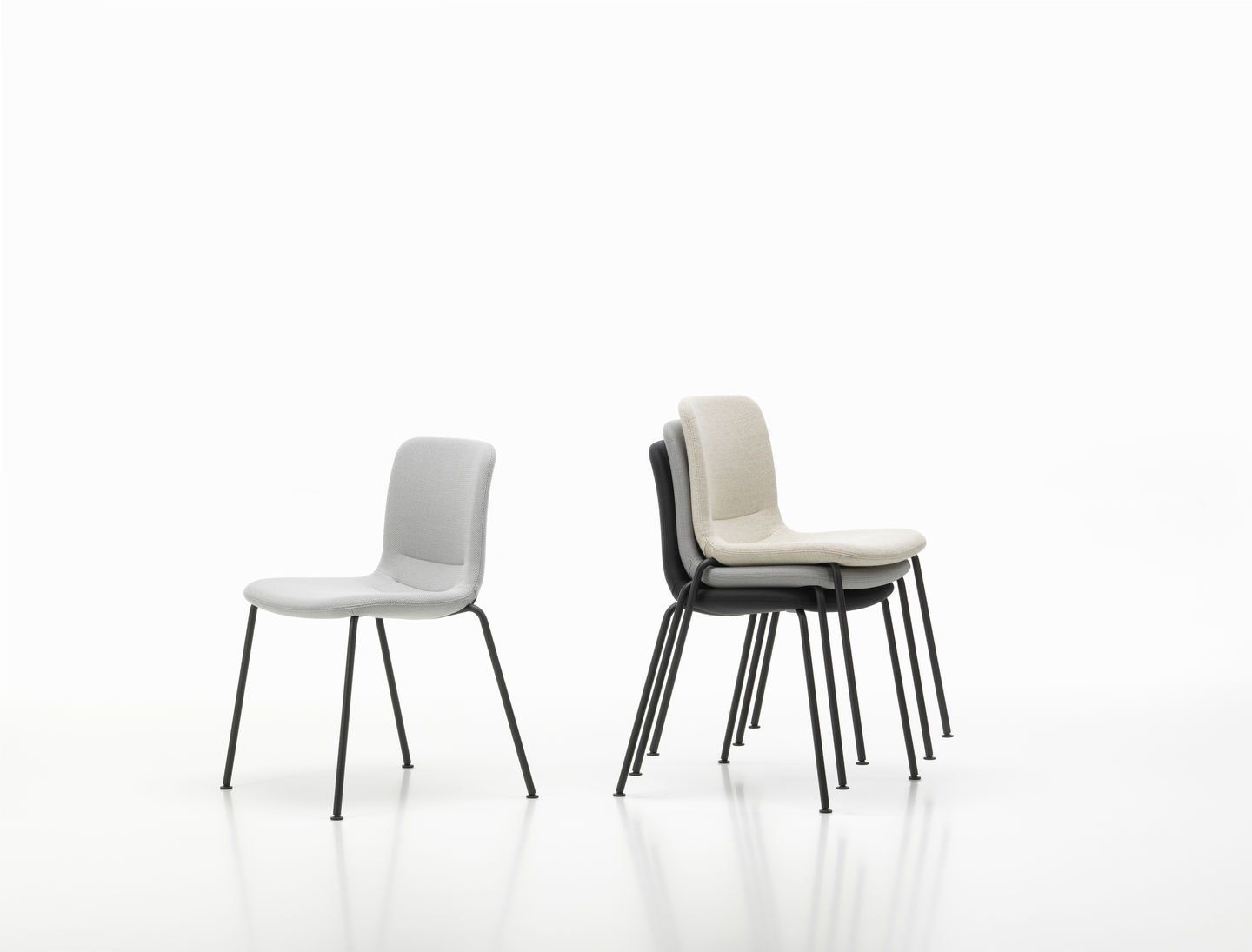 Штабелируемый стул с мягкой тканью VITRA Hal Soft ARCH-00029111 - Вид №6