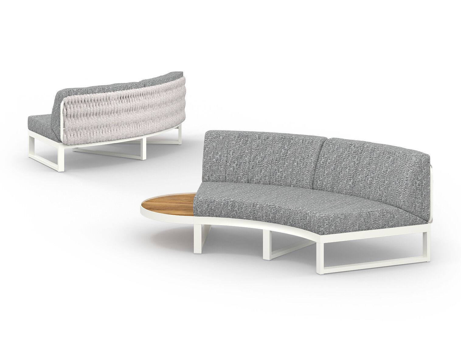 Модульный изогнутый садовый диван из ткани MAMAGREEN Munia ARCH-00037883 - Вид №8