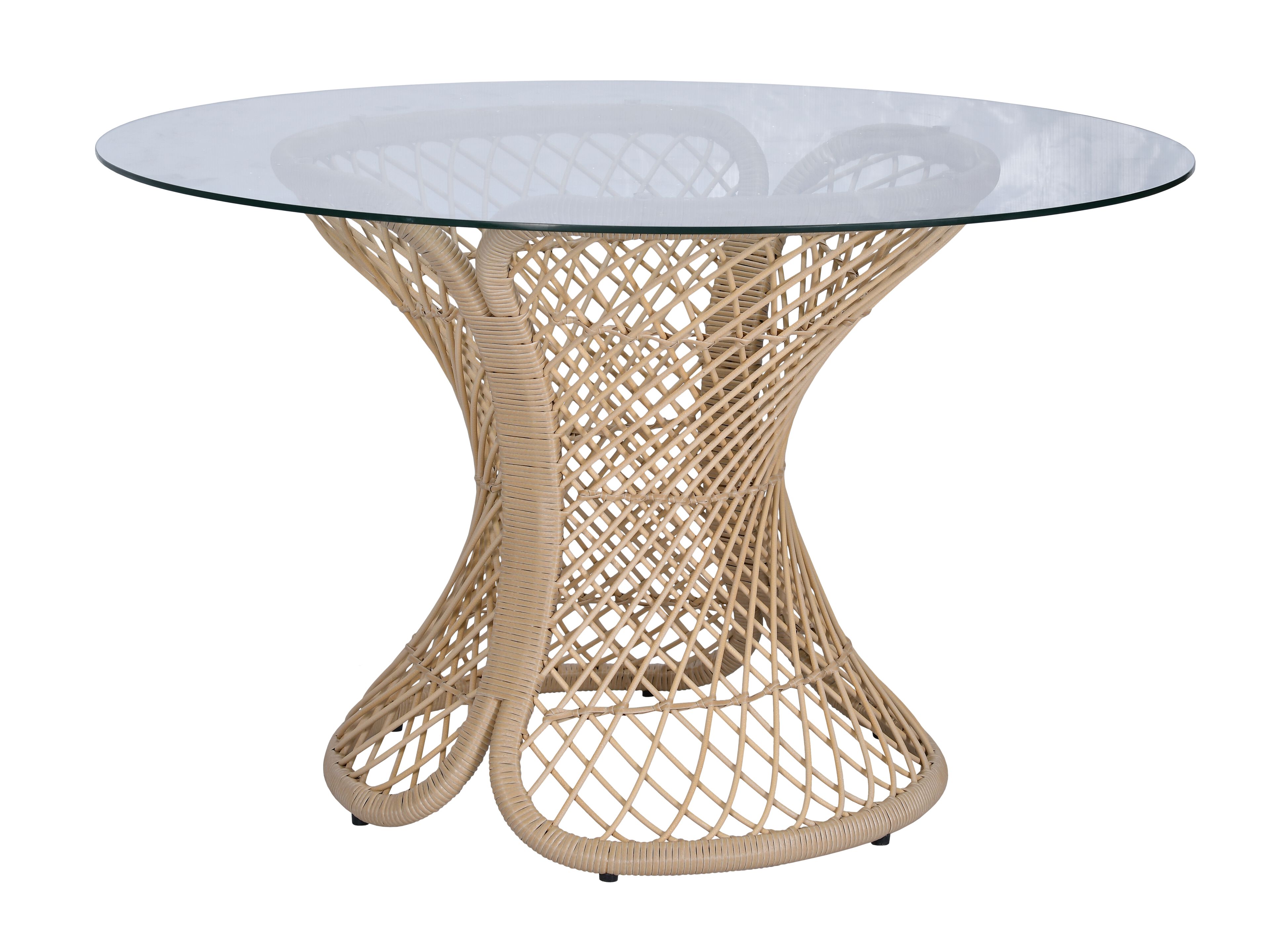 Стеклянный круглый садовый стол cbdesign Swan ARCH-00052434