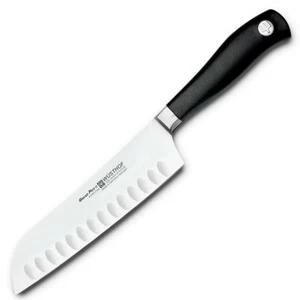 Нож кухонный японский «Шеф» с углублением на кромке, 17 см