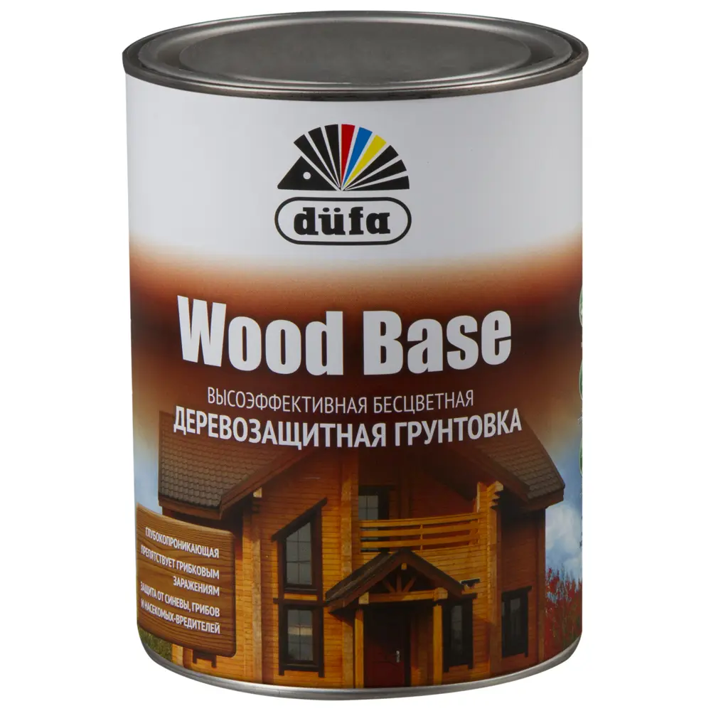 Грунтовка по дереву с биоцидом Wood Base 1 л бесцветная Dufa STLM-2107065