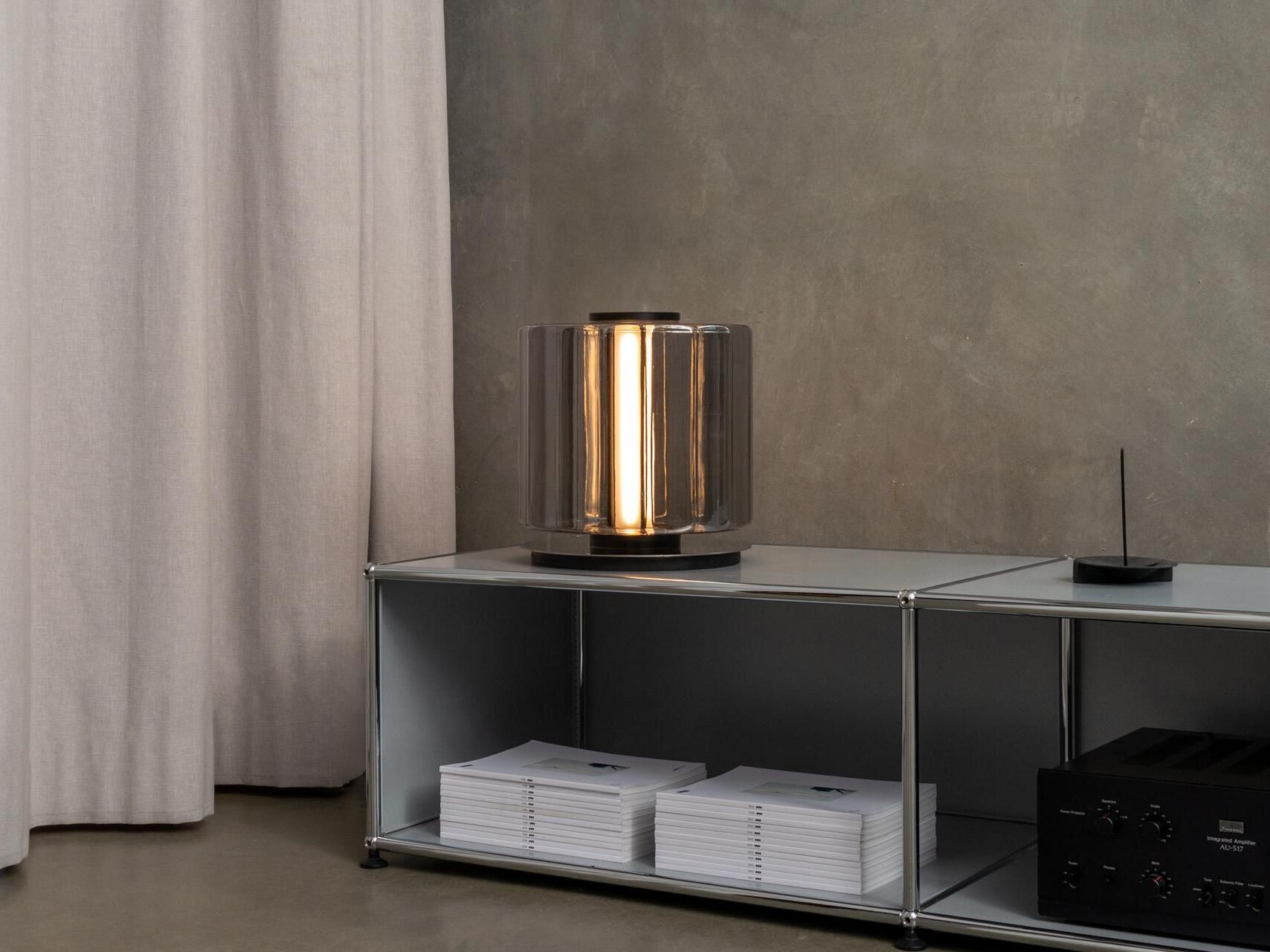 Стеклянная светодиодная настольная лампа с диммером A-N-D Column ARCH-00088742 - Вид №1