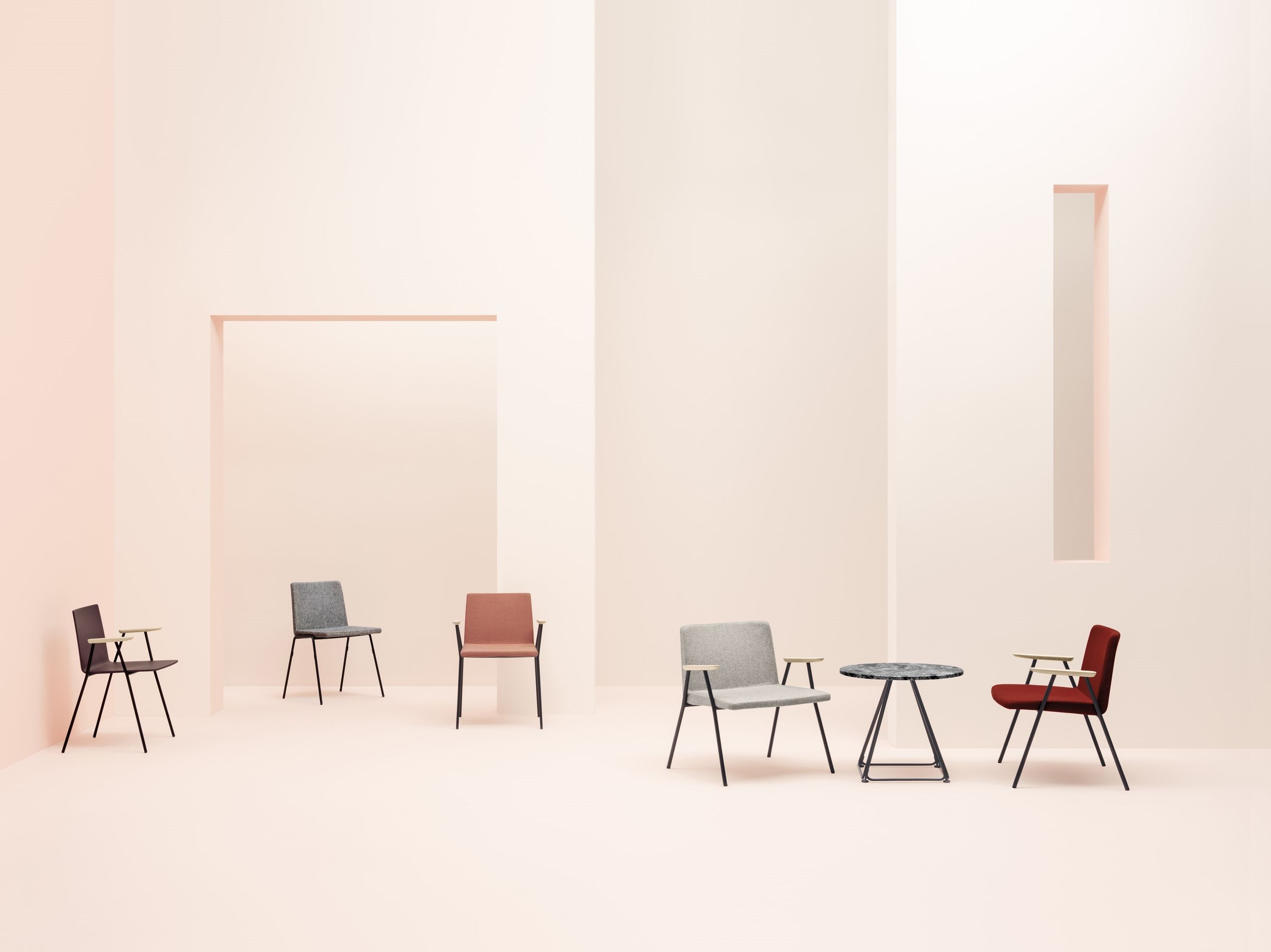 Тканевое кресло Pedrali Osaka Metal ARCH-00002346 - Вид №2