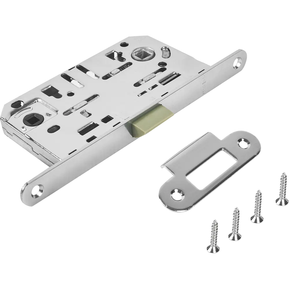 Защёлка под фиксатор 50-96 196x86x18 мм пластик цвет матовый хром EDSON STLM-2008884 - Вид №1