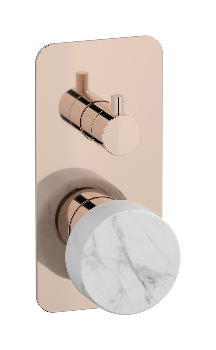 Встроенный смеситель для душа с двухходовым дивертером WE ARE IB mr310rs_1 Rose Gold Marmo