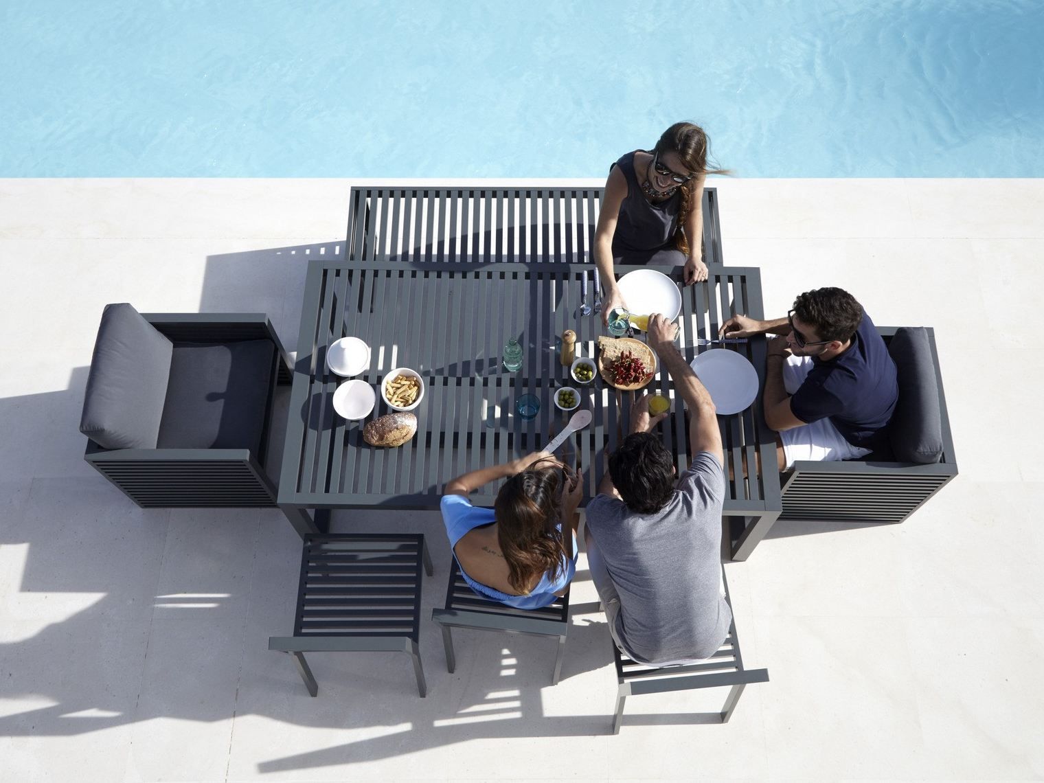 Алюминиевая садовая скамейка GANDIABLASCO ДНК ARCH-00120705 - Вид №3