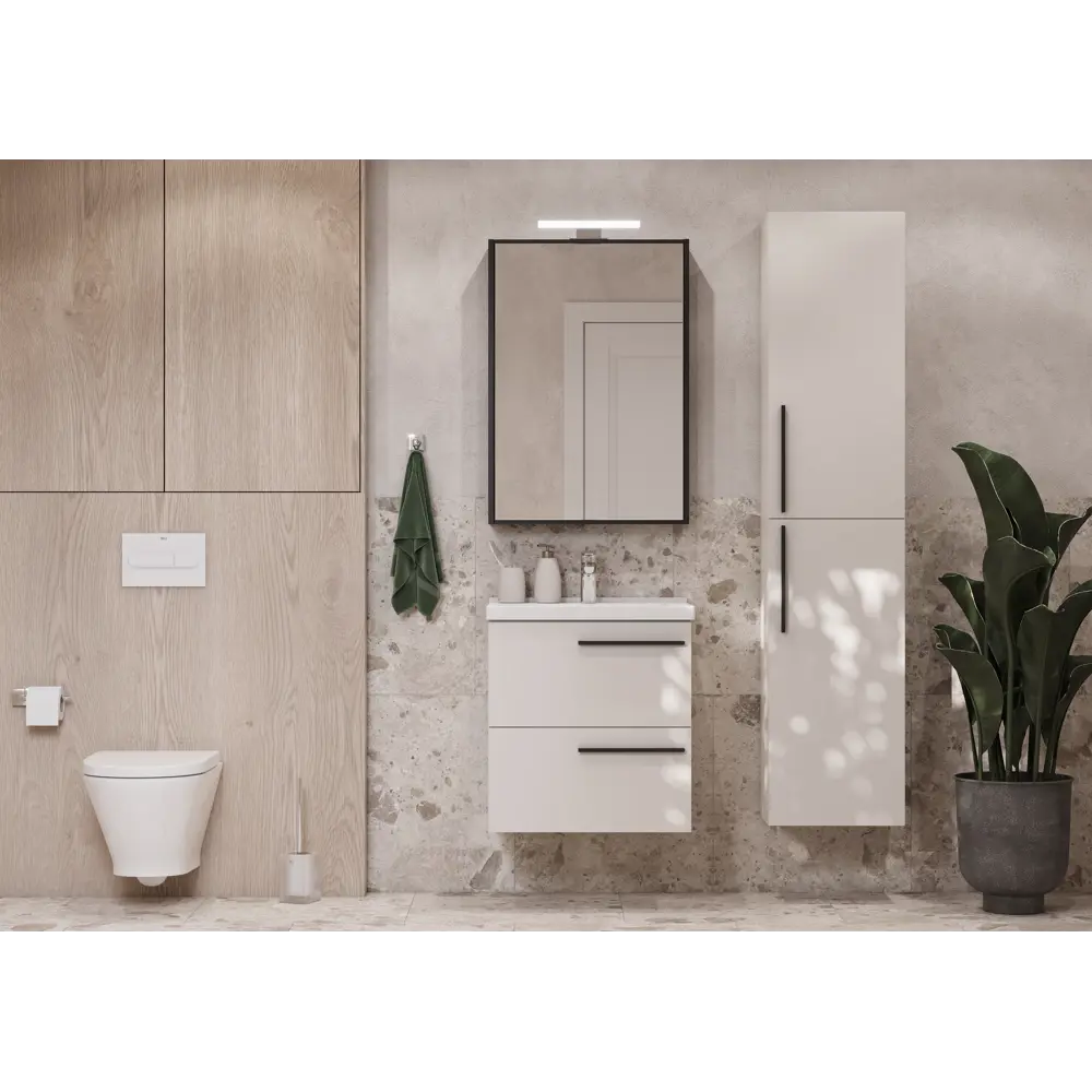 Зеркальный шкаф Aquaton Амели 60 см, антрацит STLM-2028917 - Вид №3