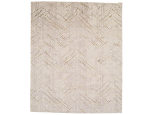 Прямоугольный ковер ручной работы из шерсти и шелка