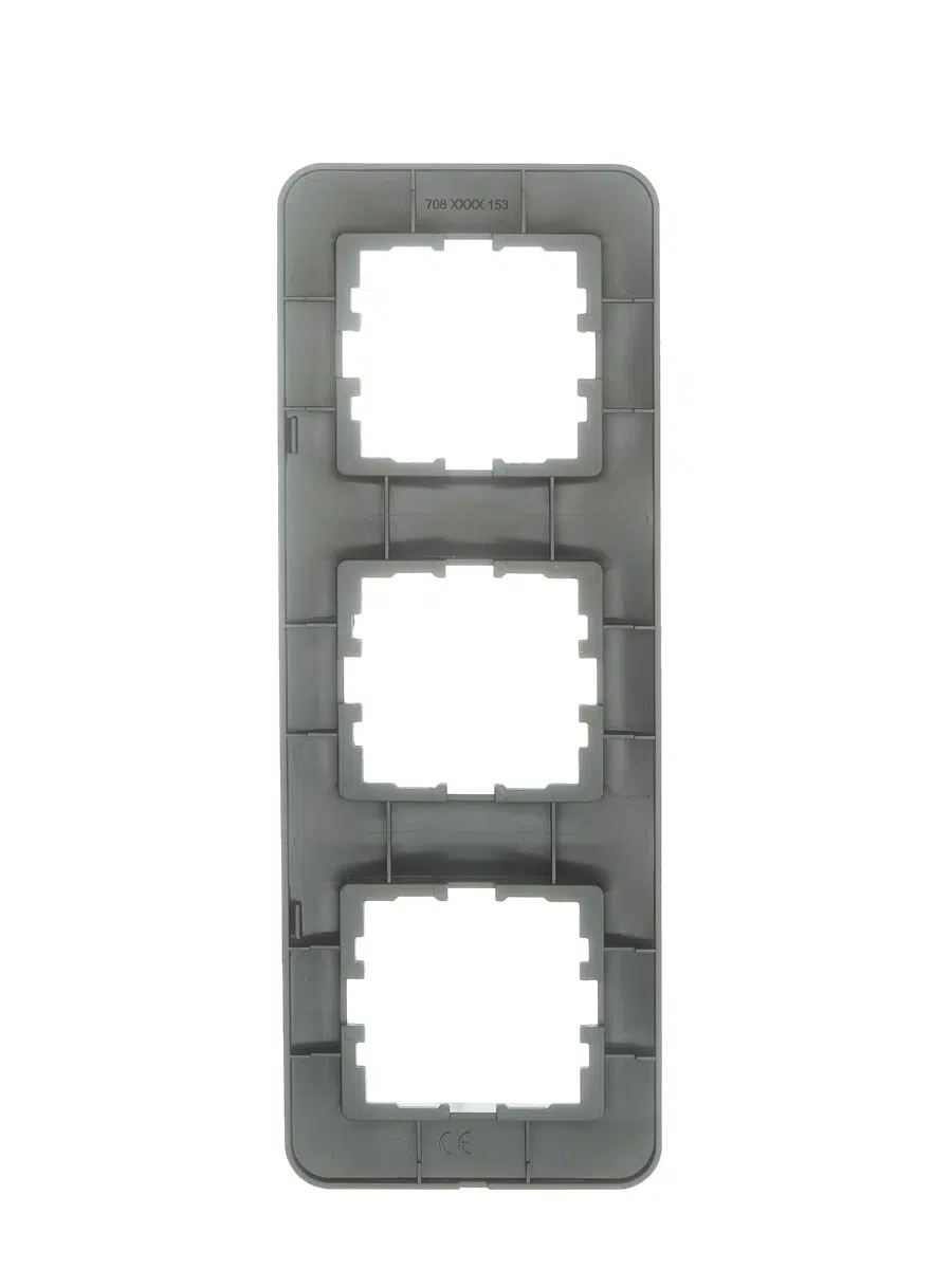 ASTI Рамка 3-ая вертикальная б/вст платина LEZARD 7081-3500-153 - Вид №1