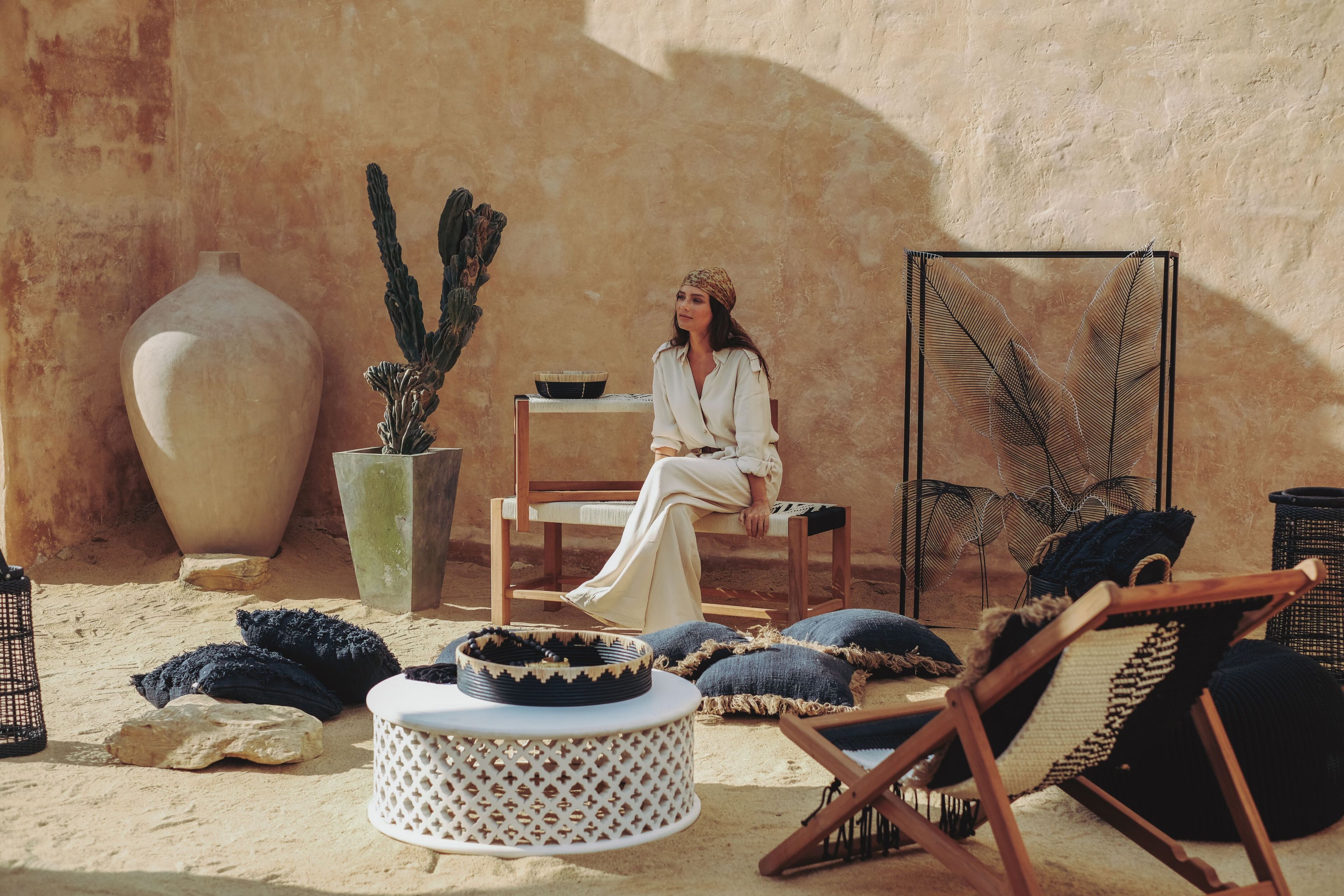 Круглый низкий стол из тикового дерева cbdesign Bamileke ARCH-00130721 - Вид №8