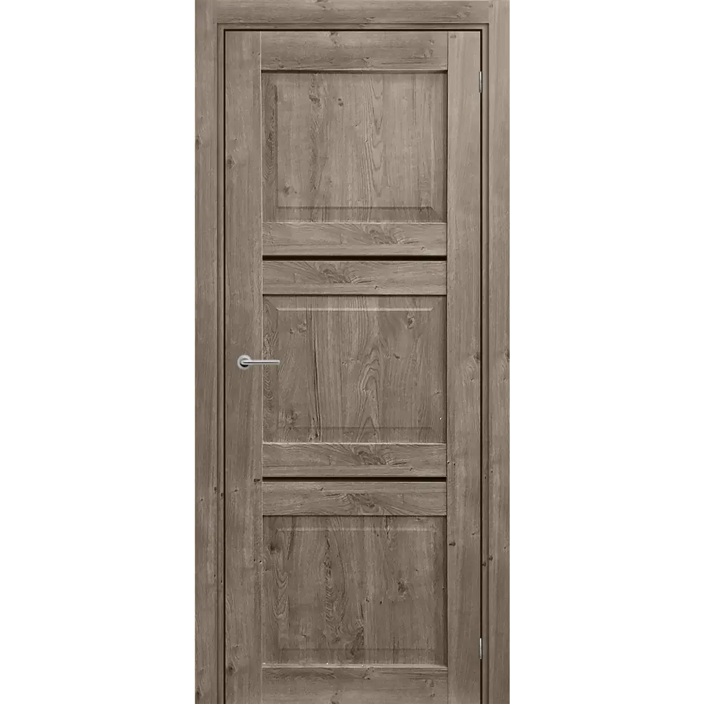 Дверь межкомнатная глухая Гранде 90x200 см CPL цвет берлин с замком и петлями МАРИО РИОЛИ STLM-2117700