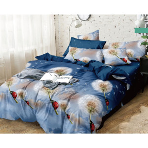 Комплект постельного белья Одуванчики основа 21886, семейный, поплин цвет разноцветный MERCURY HOME