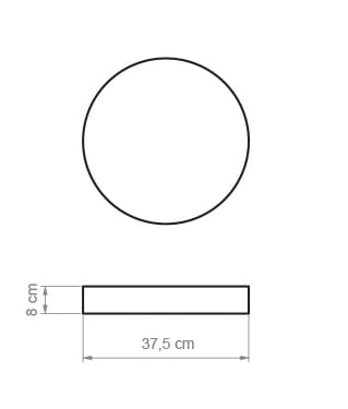 Дуб светодиодный потолочный светильник luxcambra RONDO WOOD ARCH-00119104 - Вид №3