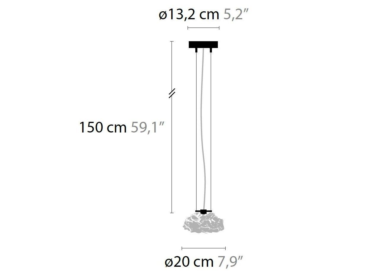 Стеклянный подвесной светильник ILFARI Цветы из Амстердама ARCH-00034465 - Вид №3