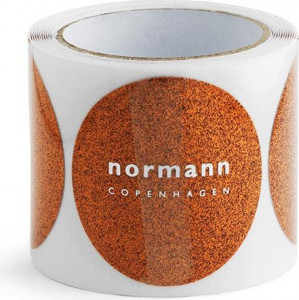 001074 Наклейки 40 шт. Brown Glitter Normann Copenhagen