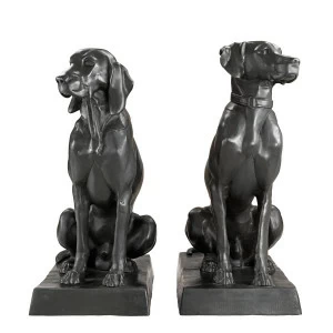 Статуэтки декоративные металлические 2 шт бронзовые Dogs Pointer & Hound EICHHOLTZ EICHHOLTZ 062714 Бронза;черный