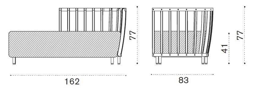 Модульный садовый диван из тикового дерева Ethimo ARCH-00021211 - Вид №5