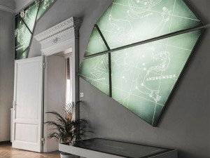 Печатная ткань с подсветкой стены с алюминиевой рамой